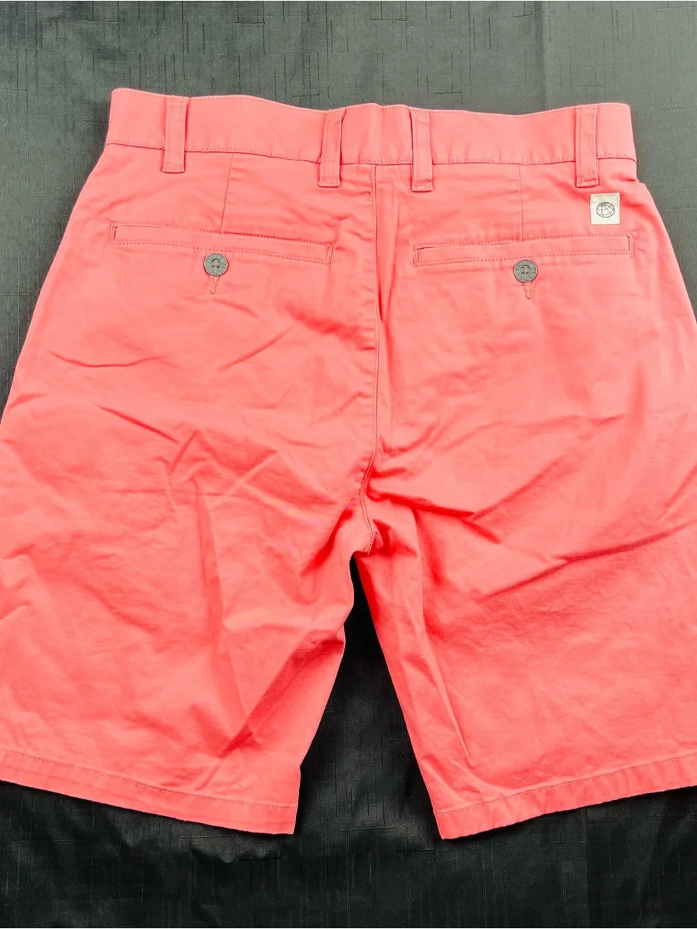 Free Planet Coral-Red Men's Flat Front Shorts